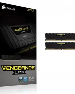 Corsair памет DDR4 Vengeance LPX 16GB/2400(2*8GB) CL14-16-16-31 120V XMP 2.0 черен