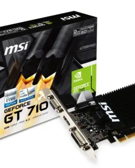 MSI видео карта GeForce GT 710 2GB DDR3 64BIT DVI/D-SUB/HDMI
