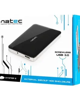 Natec Outer HDD external sata OYSTER 2 2.5 USB 3.0 Aluminum черен
