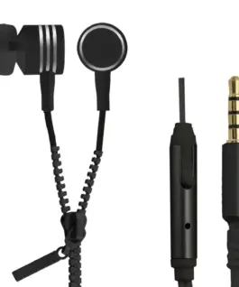 Esperanza Earphones ZIPPER with microphone черен