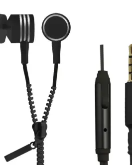 Esperanza Earphones ZIPPER with microphone черен