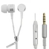 Esperanza Earphones ZIPPER with microphone бял
