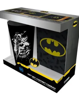Комплект ABYSTYLE DC COMICS - Pck XXL glass + Pin + Pocket Notebook "Batman"