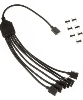 Alternative view of Кабел 1-6 сплтиер Kolink ARGB, 3 Pin 5V, 30 cm