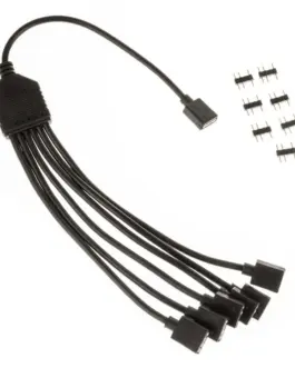 Alternative view of Кабел 1-6 сплтиер Kolink ARGB, 3 Pin 5V, 30 cm