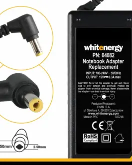 Alternative view of Whitenergy AC адаптер 19V | 6.3A 120W connector 5.5x2.5mm (04082)