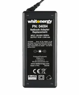 Whitenergy AC адаптер 19.5V | 3.34A 65W connector 7.4×5.0mm + pin Dell