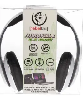 Rebeltec Stereo слушалки with 4pin mini jack AUDIOFEEL2 бял