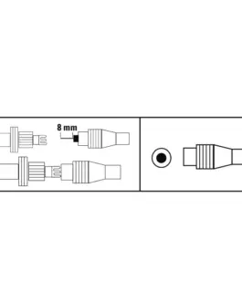 Alternative view of Антенен конектор HAMA Coax plug, Коаксиален мъжко, Бял
