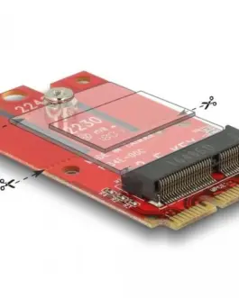 Alternative view of Адаптер Delock, Mini PCIe към M.2 Key E slot