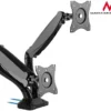 Maclean 2 черен monitors holder MC-674 gas spring 13 -27 6 kgx2