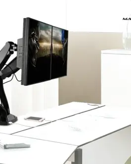 Alternative view of Maclean 2 черен monitors holder MC-674 gas spring 13 -27 6 kgx2