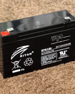 Оловна батерия RITAR (RT6120) AGM 6V 12Ah 150 /50 /93 mm Терминал1