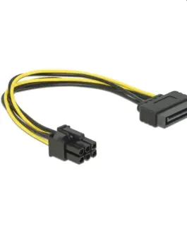 Кабел DeLock Power SATA 15 pin към 6 pin PCI Express 20 cm