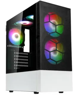 Кутия за компютър Kolink Observatory MX Mesh ARGB TG Mid-Tower Черна/Бял