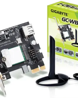 Безжичен PCI Express адаптер Gigabyte GC-WB1733D-I 2x2 802.11ac 160MHz Bluetooth