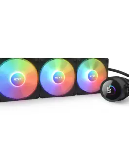 Alternative view of Охладител за процесор NZXT Kraken 360 RGB Black, LCD Display