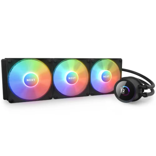 Alternative view of Охладител за процесор NZXT Kraken 360 RGB Black, LCD Display