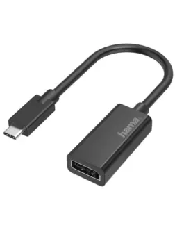 Адаптер HAMA 200314 USB-C мъжко - DisplayPort женско Ultra HD 4K Черен