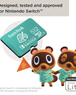 Alternative view of Карта памет SanDisk for Nintendo Switch, microSDXC UHS-I, 512GB, До 100MB/s