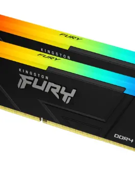 Памет за компютър Kingston FURY Beast Black RGB 16GB(2x8GB) DDR4 3200MHz CL16