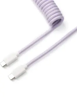 Кабел за клавиатура Keychron Coiled Aviator Light Purple