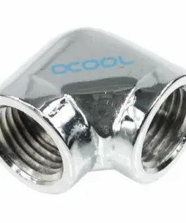 L-конектор Alphacool HF Вътрешна резба G1/4 - G1/4 90° Хром