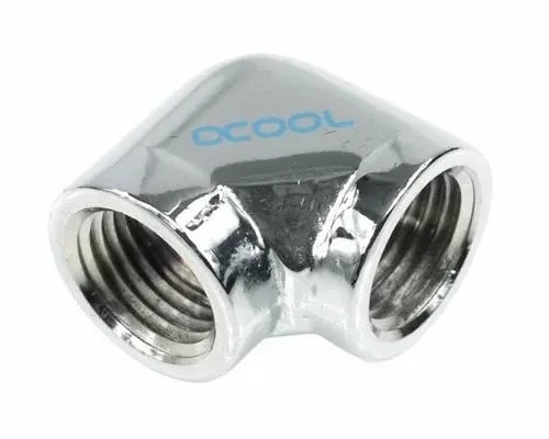 L-конектор Alphacool HF Вътрешна резба G1/4 - G1/4 90° Хром