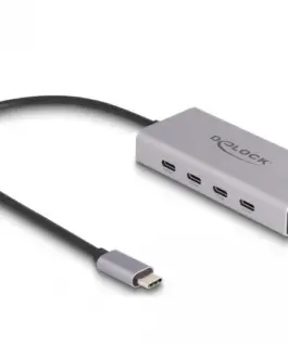 Докинг станция Delock USB-C - 4 x USB-C USB-C PD 85 W 10 Gbps