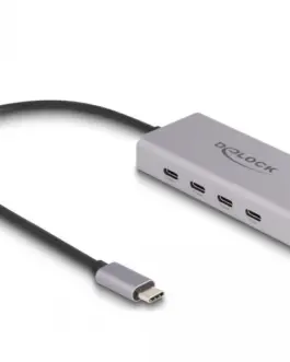 Докинг станция Delock USB-C - 4 x USB-C USB-C PD 85 W 10 Gbps
