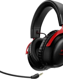 Alternative view of Геймърски слушалки HyperX, Cloud III, Безжични, Микрофон, Черно/Червено