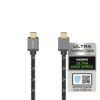 Кабел HAMA Ultra HD HDMI мъжко - HDMI мъжко 8K 48GB/sметал 2 м Позл. конектори