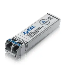 Zyxel 10G SFP+ Module Short Range (300m) Double LC connector Wavelength 850nm SFP10G-SR-ZZ0101F - 2-year