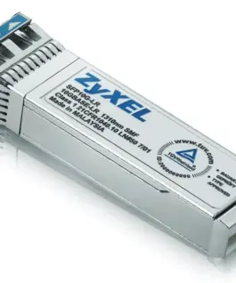 Alternative view of Zyxel 10G SFP+ Module, Short Range (300m), Double LC connector, Wavelength 850nm SFP10G-SR-ZZ0101F - 2-year warranty