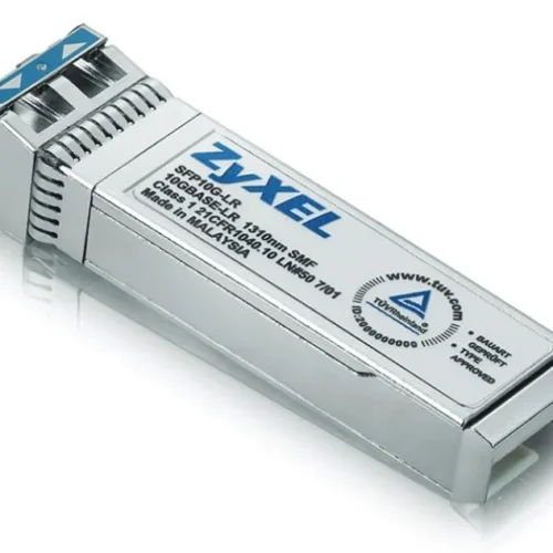 Alternative view of Zyxel 10G SFP+ Module, Short Range (300m), Double LC connector, Wavelength 850nm SFP10G-SR-ZZ0101F - 2-year warranty