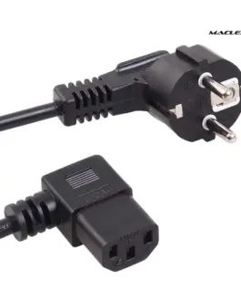 Maclean Power кабел angled 3 pin plug 3M MCTV EU-803