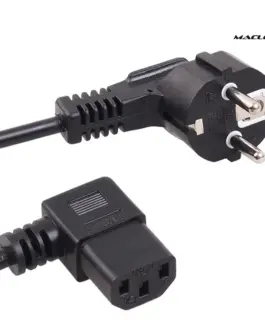 Maclean Power кабел angled 3 pin plug 3M MCTV EU-803