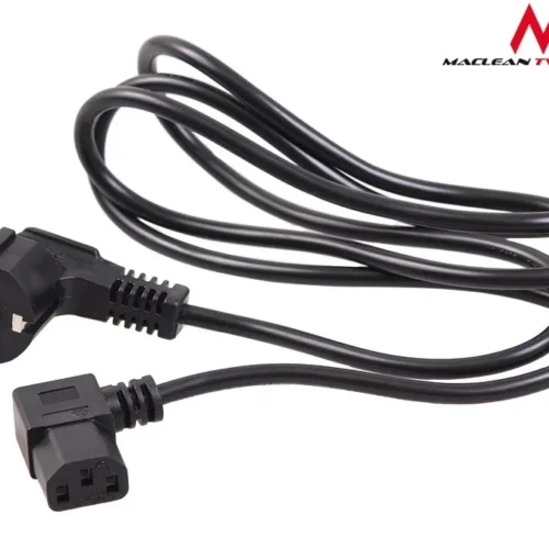 Maclean Power кабел angled 3 pin plug 3M MCTV EU-803