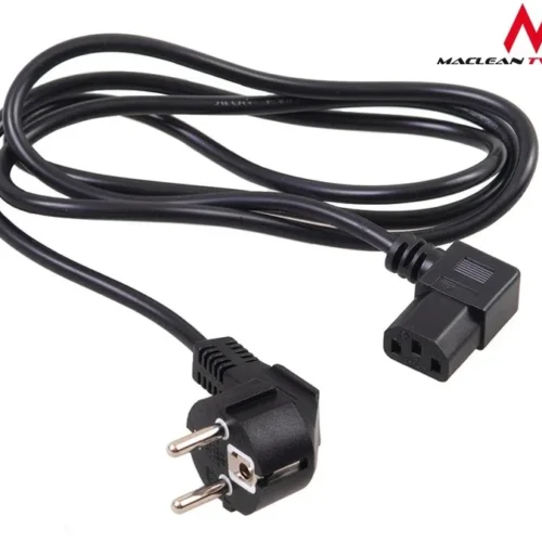 Maclean Power кабел angled 3 pin plug 3M MCTV EU-803