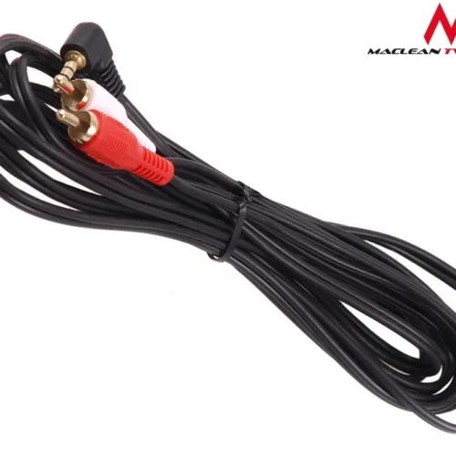 Alternative view of Maclean кабел 3.5mm mini jack 2RCA 3m черен MCTV-825
