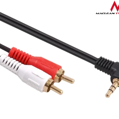 Maclean кабел 3.5mm mini jack 2RCA 3m черен MCTV-825