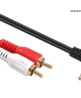 Maclean кабел Mini 3.5mm mini jack 2RCA 15m черен MCTV-828