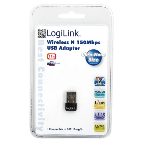 Alternative view of LogiLink Wireless N150 Mbps, USB адаптер, Ultra nano