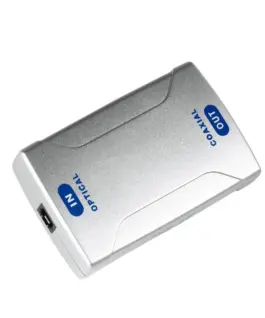 Оптичен конвертор HAMA Optical IN ODT (Toslink)/Coax OUT Сребрист