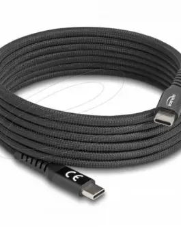 Alternative view of Delock Кабел USB-C, PD 60W, магнитна текстилна обвивка, 2 m