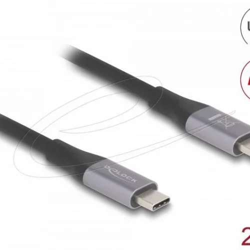 Alternative view of Delock Кабел E-Marker, USB-C, 240W, 2 m, сив