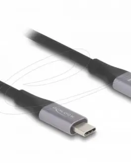 Alternative view of Delock Удължителен кабел USB-C, 40 Gbps, PD 240W, 2 м, сив