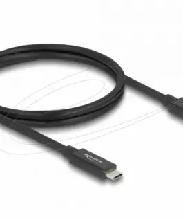 Delock Кабел E-Marker USB-C 80 Gbps 16K 60 Hz PD 3.1 240 W 1 m черен