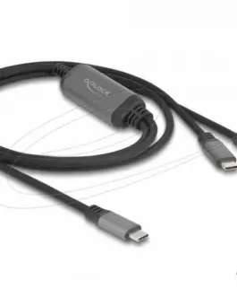 Alternative view of Delock Кабел USB-C, Y-кабел, 2 x USB-C PD 3.0, 100 W, 1.2 m
