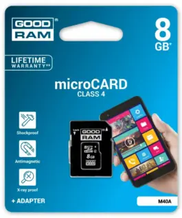 GOODRAM microSD 8GB C4 1-адаптер